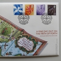 2004 The Firth of Forth 1 Pound Coin Cover - Royal Mail First Day Covers - St Andrews Day