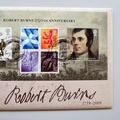 2009 Robert Burns 250th Anniversary of Birth 2 Pounds Coin Cover - Royal Mail First Day Cover