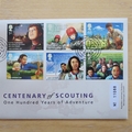 2007 Scouting Centenary 50p Pence Coin Cover - Royal Mail First Day Cover