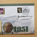 2001 Victorian Age 5 Pounds Coin Cover - Benham First Day Cover Signed