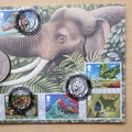 2002 Just So Stories Elephant 1 Dollar Coin Cover - Benham First Day Cover Signed