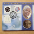 2001 Nobel Prize Centenary Nelson Mandela 25 Shillings Coin Cover - Benham First Day Cover Signed