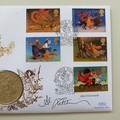 1998 Flower Fairies 75th Anniversary 1 Crown Coin Cover - Benham First Day Cover Signed