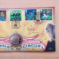 2002 The Circus 1 Dollar Coin Cover - Benham First Day Cover Signed by Rupert Graves