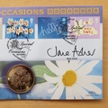 2002 Occasions 1 Crown Coin Cover - Benham First Day Cover Signed by Jane Asher