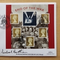 2005 Victory In Europe 60th Anniversary 1 Crown Coin Cover - Benham First Day Cover Signed