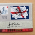 2002 Football Japan Korea World Cup 1 Crown Coin Cover - Benham First Day Cover Signed