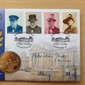 1999 Winston Churchill 125th Birth Anniversary Medal Cover- Benham First Day Cover Signed