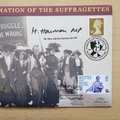 2003 Suffragettes Formation Centenary 50p Pence Coin Cover - Benham First Day Cover