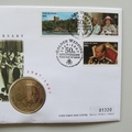 1997 Golden Wedding Anniversary 5 Crowns Coin Cover - Turks First Day Cover - Wedding Ceremony