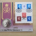 2002 A Tribute to  HM King George VI Silver Crown Coin Cover - Benham First Day Cover