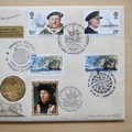 1997 John Cabot Discovery of North America Coin Cover - Benham First Day Cover - Signed