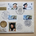 1997 John Cabot Discovery of North America Coin Cover - Benham First Day Cover - Signed