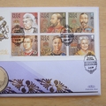 1999 King Edward VII 20th Century British Monarchs Crown Coin Cover - Benham First Day Cover