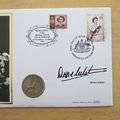 2004 Royal Tour of Australia Golden Jubilee Silver Florin Coin Cover - Benham First Day Cover - Signed