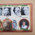 2002 HM Queen Elizabeth Golden Jubilee 5 Pounds Coin Cover - Benham First Day Cover - Signed