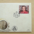 1996 HM Queen Elizabeth II 70th Birthday Crown Coin Cover - Benham First Day Cover