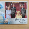 2000 The Queen Mother 100th Birthday Gibraltar Crown Coin Cover - Benham First Day Cover - Signed