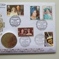 2000 HM Queen Elizabeth 100th Birthday 5 Pounds Coin Cover - Benham First Day Cover - Signed