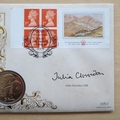 1998 Prince of Wales 50th Birthday 5 Pounds Virenium Coin Cover - Benham First Day Cover - Signed