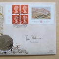 1998 Prince of Wales 50th Birthday Tribute 5 Pounds Coin Cover - Benham First Day Cover - Signed