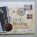 1997 HM QE II Golden Wedding Anniversary 50c Cents Coin Cover - Australia First Day Cover