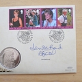 1998 Diana Princess of Wales 1 Dollar Isle of Man Coin Cover - Benham First Day Cover - Signed