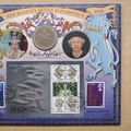 2000 The Stamp Show 2000 Queen Elizabeth II 1 Crown Coin Cover - Benham First Day Cover - Signed