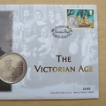 2001 The Victorian Age Charles Darwin Coin 1 Crown Coin Cover - Mercury First Day Cover