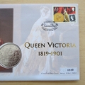 2001 The Victorian Age Queen Victoria Coronation 1 Crown Coin Cover - Mercury First Day Cover