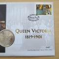 2001 Queen Victoria Isambard K Brunel 1 Crown Coin Cover - Mercury First Day Cover