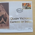 2001 Queen Victoria Empress of India 1 Crown Coin Cover - Mercury First Day Cover