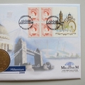 1999 Millennium 2000 Landmarks of London 5 Pounds Coin Cover - Mercury First Day Cover