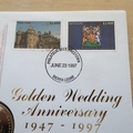 1997 HM QE II Golden Wedding Anniversary 1 Dollar Coin Cover - Sierra Leone FDC - Royal Carriage
