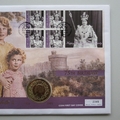 2001 Queen Elizabeth II 75th Birthday 50p Pence Coin Cover - Mercury First Day Cover
