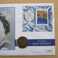 2001 HM Queen Elizabeth II 75th Birthday 1 Crown Coin Cover - Gibraltar First Day Cover - Mercury