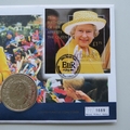 2001 Royal Visit Channel Islands 75th Birthday 5 Pounds Coin Cover - Mercury First Day Cover