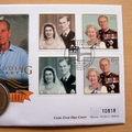 1997 The Queen's Golden Wedding Anniversary 5 Pounds Coin Cover - Mercury First Day Cover