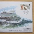 1994 D-Day Landings 50th Anniversary 1 Crown Coin Cover - Isle of Man First Day Cover - Dempsey