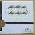 2000 Spanning the Millennia 5 Pounds Coin Cover- First Day Covers by Mercury