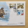 1994 D-Day Landings 50th Anniversary  2 Pounds Coin Cover - Jersey First Day Cover - Mercury