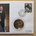 2007 Diamond Wedding Anniversary 1 Dollar Coin Cover - Kiribati First Day Cover - 1.50 Dollar Stamp