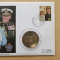 2007 Diamond Wedding Anniversary 1 Dollar Coin Cover - Kiribati First Day Cover - 50c Stamp