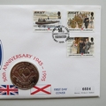 1995 50th Anniversary End of WWII Liberation of Jersey 2 Pounds Coin Cover - Jersey First Day Cover