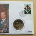 2007 HM QE II Diamond Wedding Anniversary 1 Dollar Coin Cover - Isle of Man First Day Covers by Mercury