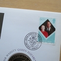 2007 HM QE II Diamond Wedding Anniversary 1 Dollar Coin Cover - Isle of Man First Day Covers Green Stamp