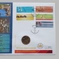 2002 Commonwealth Games Manchester 2 Pounds Coin Cover - Westminster First Day Cover