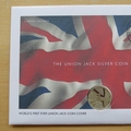 2018 Union Jack Silver 10p Pence Coin Cover - First Day Cover by Westminster