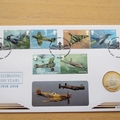 2018 Centenary of RAF 2 Pounds Silver Proof Coin Cover - Benham First Day Covers