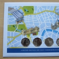 2019 Paddington Bear London Map 50p Pence x4 Coin Cover - First Day Cover by Westminster